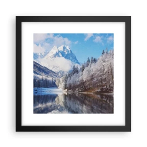 Affiche dans un cadre noir - Poster - Protecteur de la neige - 30x30 cm
