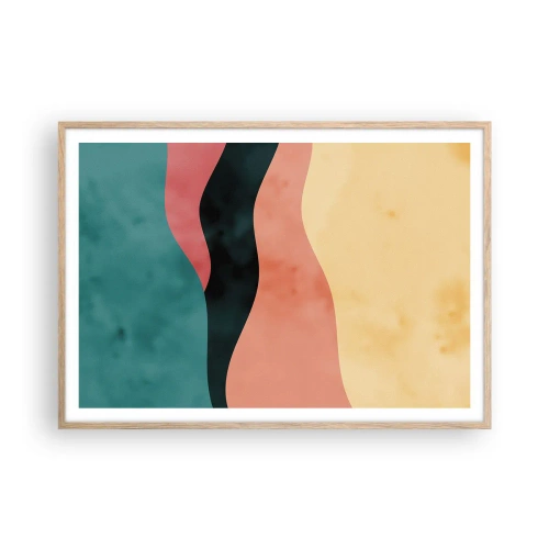 Affiche dans un chêne clair - Poster - Conformité non-conforme - 100x70 cm