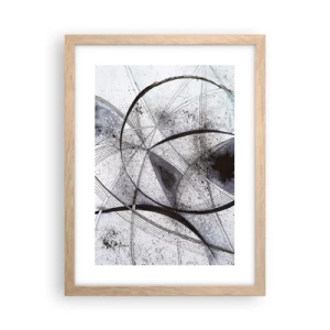 Affiche dans un chêne clair - Poster - Fantaisie futuriste - 30x40 cm