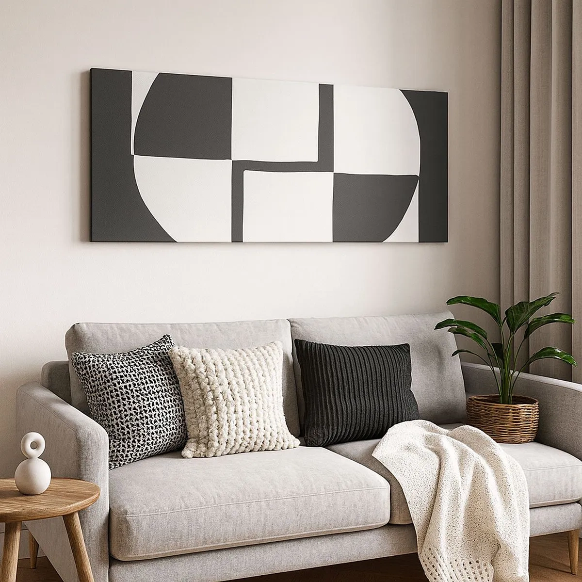 Impression sur toile - Image sur toile - Antithèse - Synthèse - 100x40 cm