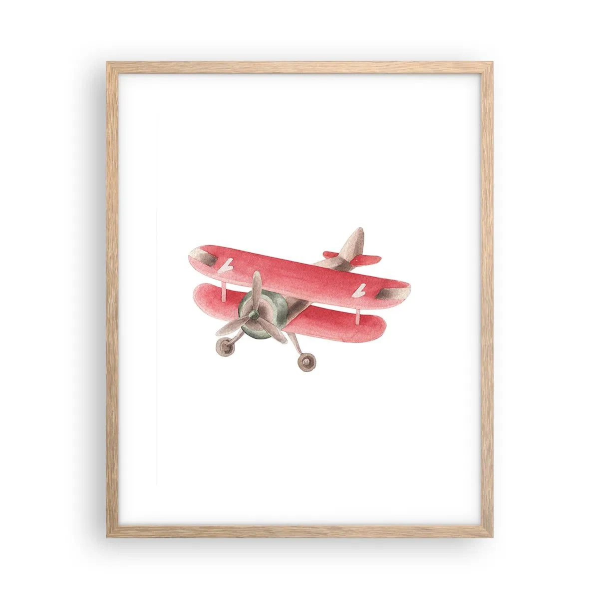 Affiche dans un chêne clair - Poster - Prêt pour les hauts vols - 40x50 cm