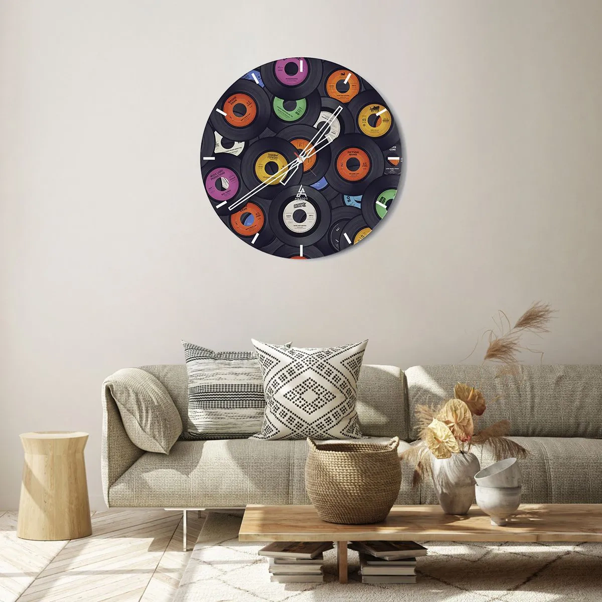 Horloge murale - Pendule murale - Couleurs des classiques - 40x40 cm