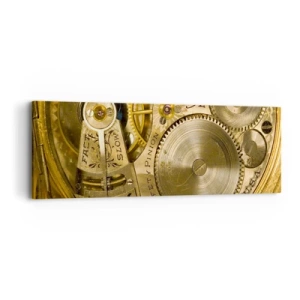 Impression sur toile - Image sur toile - Marcher avec son temps - 90x30 cm