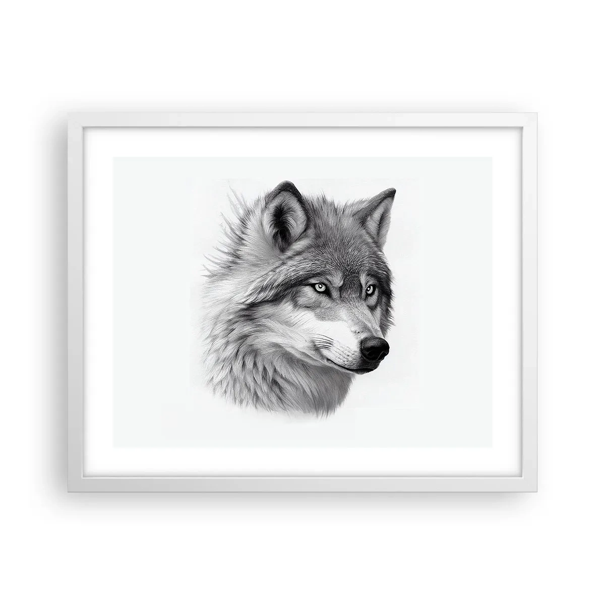 Affiche dans un cadre blanc - Poster - Alpha – sans aucun doute - 50x40 cm