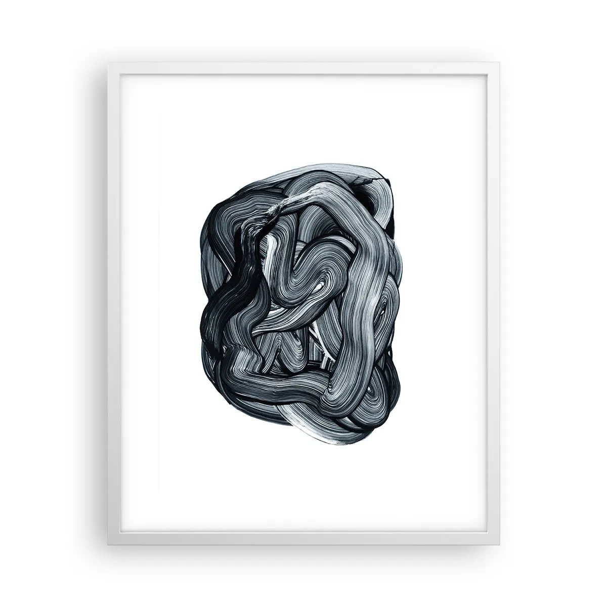 Affiche dans un cadre blanc - Poster - Ce n'est pas si simple - 40x50 cm