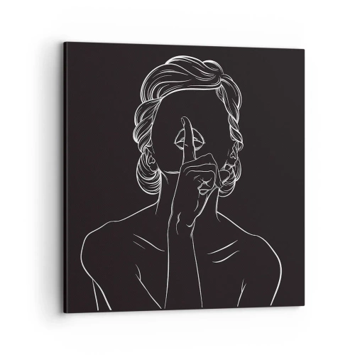 Impression sur toile - Image sur toile - La beauté s'épanouit en silence - 70x70 cm