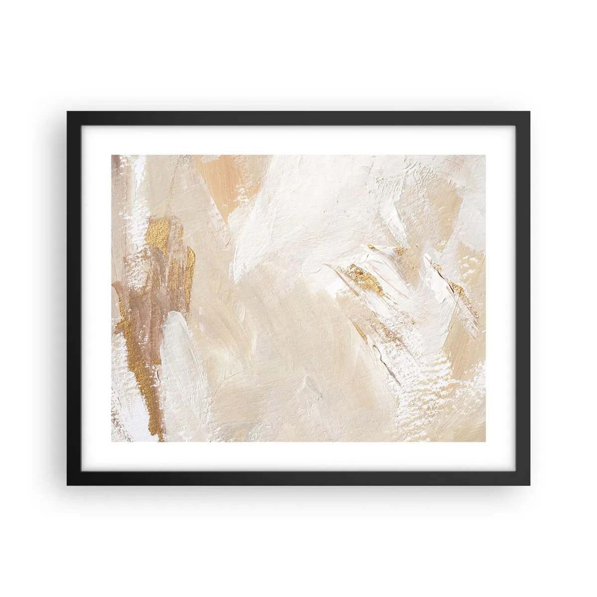 Affiche dans un cadre noir - Poster - Composition pastel - 50x40 cm