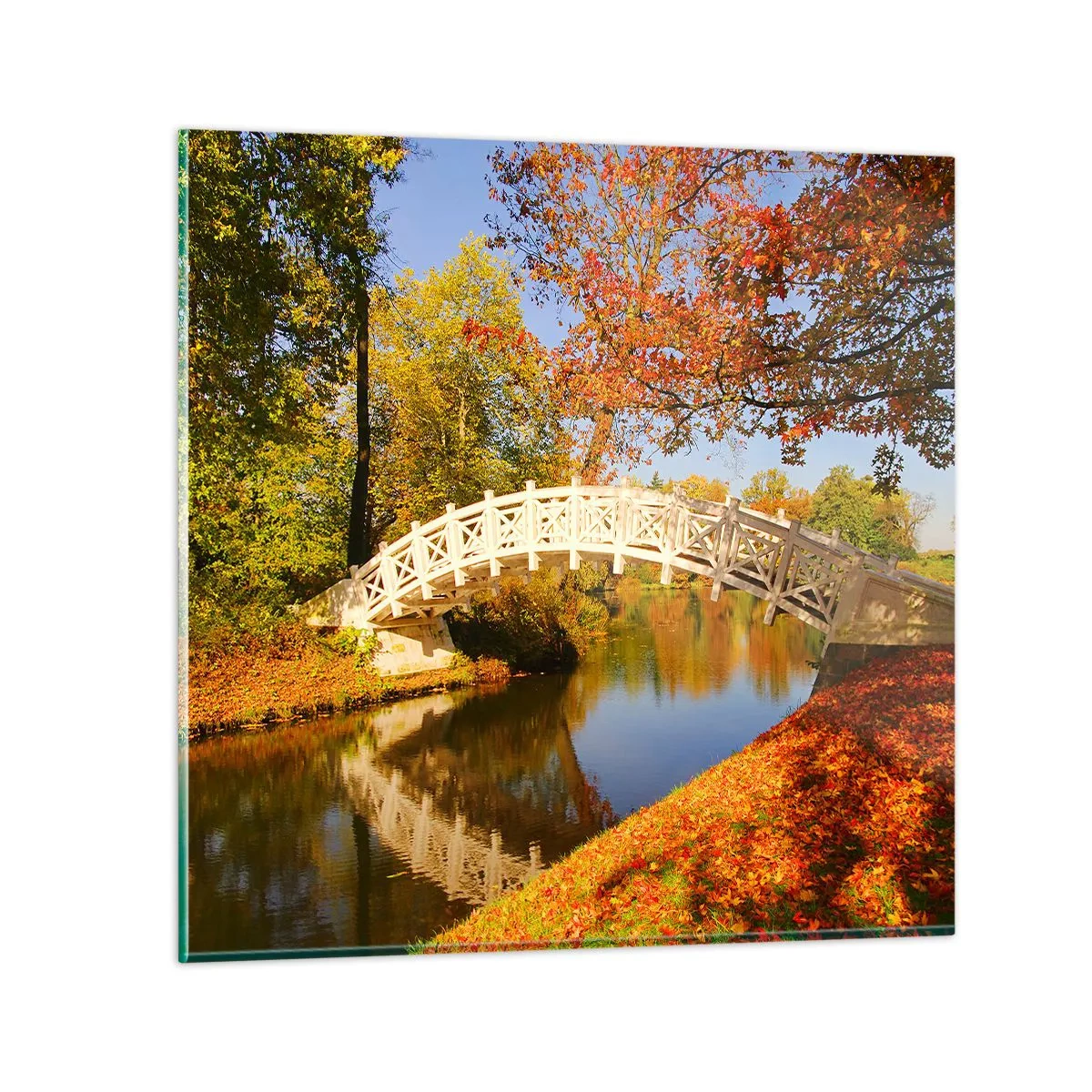 Impression sur verre - Image sur verre - Sur le pont blanc des soupirs - 70x70 cm