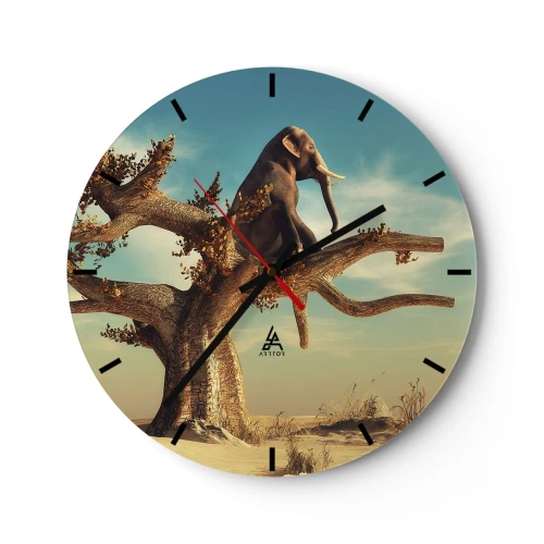 Horloge murale - Pendule murale - Nouveau point de vue - 40x40 cm