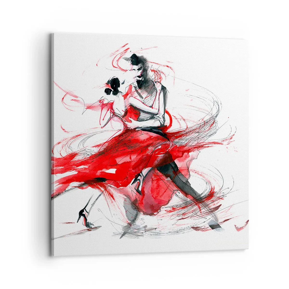 Impression sur toile - Image sur toile - Tango - le rythme de la passion - 60x60 cm