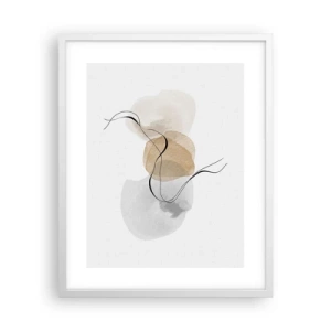Affiche dans un cadre blanc - Poster - Perles d'air - 40x50 cm