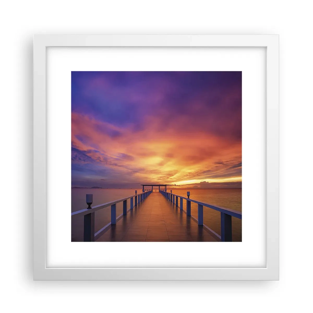 Affiche dans un cadre blanc - Poster - Sans fin - 30x30 cm