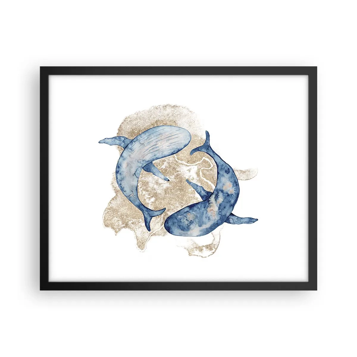 Affiche dans un cadre noir - Poster - Amis ou amoureux? - 50x40 cm