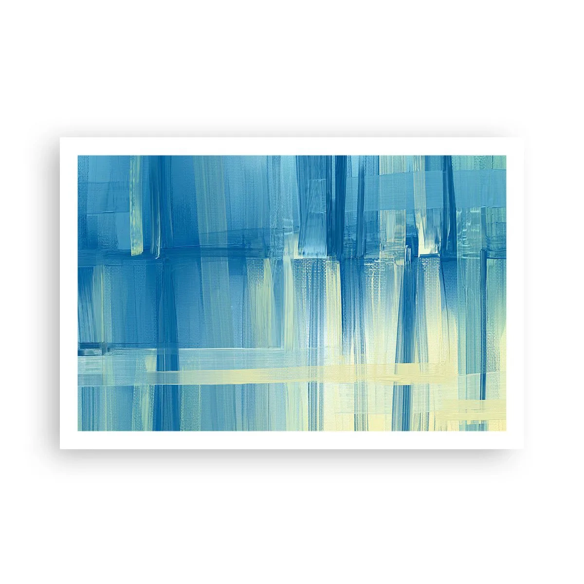 Affiche - Poster - Composition en turquoise - 91x61 cm