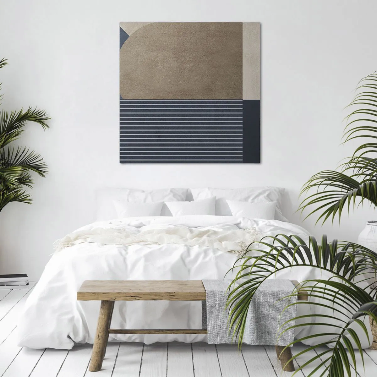 Impression sur toile - Image sur toile - Composition simple et en rondeur - 70x70 cm