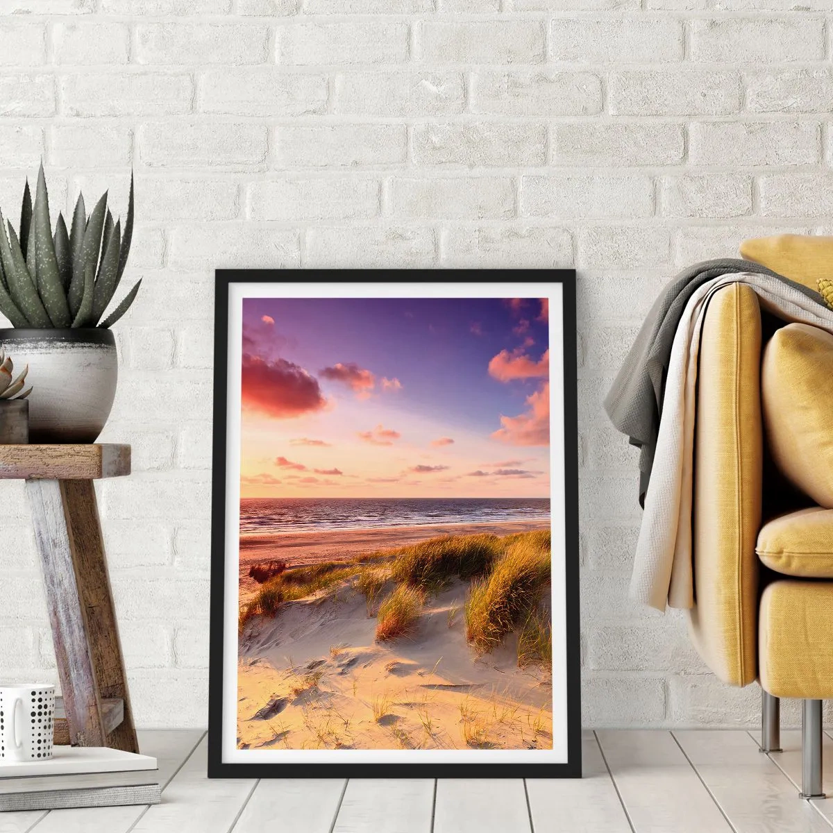 Affiche dans un cadre noir - Poster - L'air sent déjà l'été - 40x50 cm