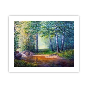 Affiche - Poster - Paysage idyllique - 50x40 cm