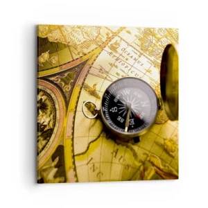 Impression sur toile - Image sur toile - Ou peut-être jusqu'au bout du monde ? - 70x70 cm