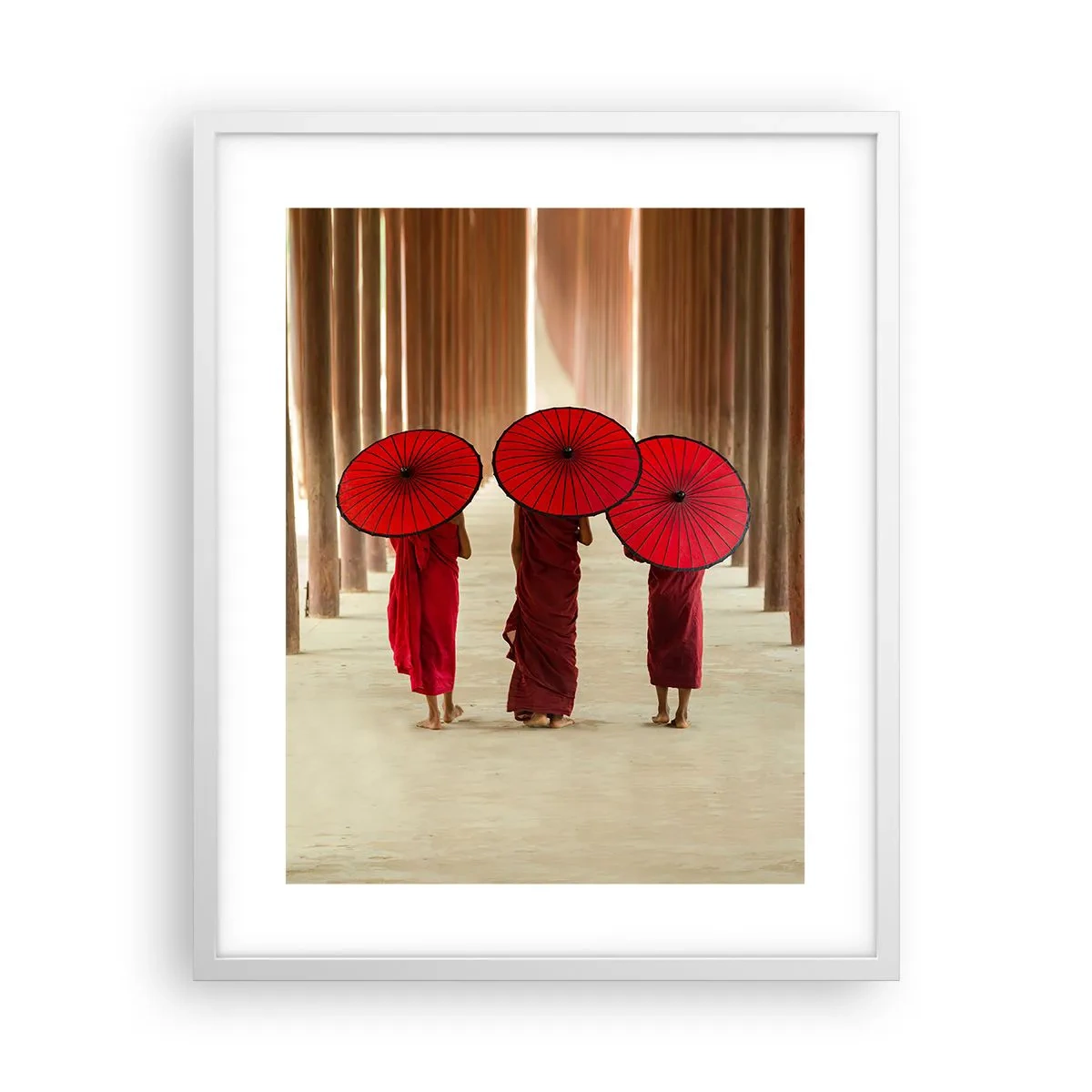 Affiche dans un cadre blanc - Poster - Sur la route du pays pure - 40x50 cm