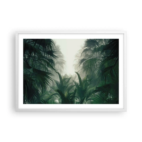Affiche dans un cadre blanc - Poster - Secret tropical - 70x50 cm