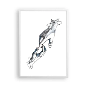 Affiche dans un cadre blanc - Poster - Un bon geste - 50x70 cm