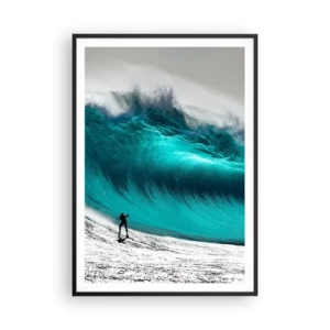 Affiche dans un cadre noir - Poster - Challenge accepté - 70x100 cm