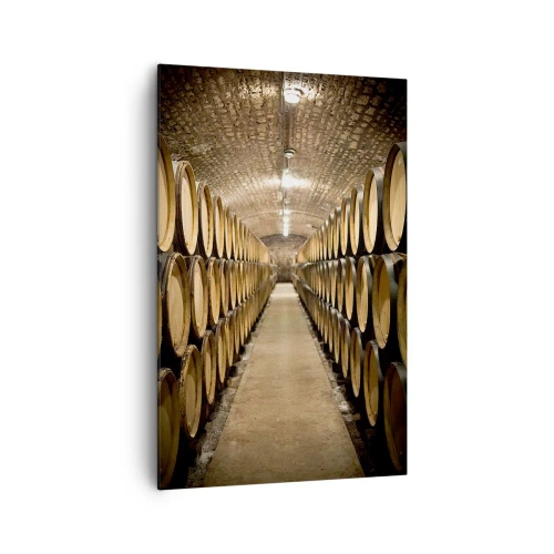 Impression sur toile - Image sur toile - Dans un sous-sol en brique - 80x120 cm