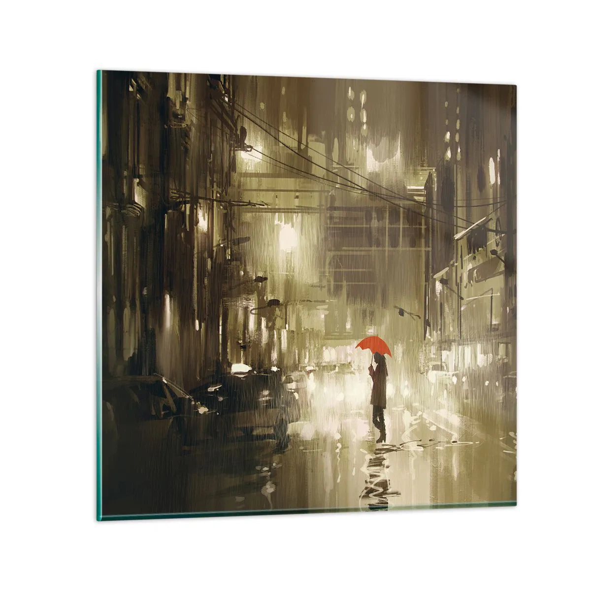 Impression sur verre - Image sur verre - Seule mais pas solitaire - 60x60 cm