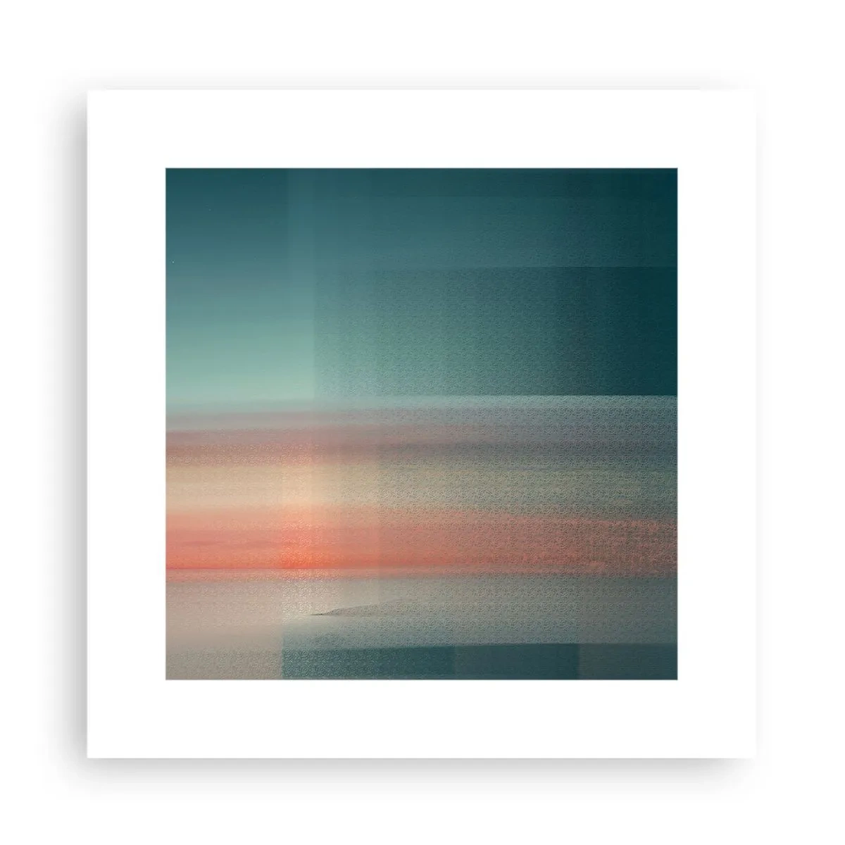 Affiche - Poster - Résumé : vagues de lumière - 30x30 cm