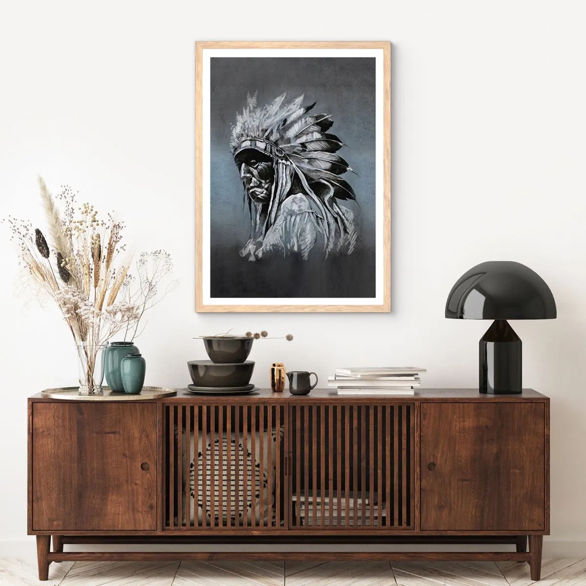 Affiche dans un chêne clair - Poster - Retour aux sources - 40x50 cm