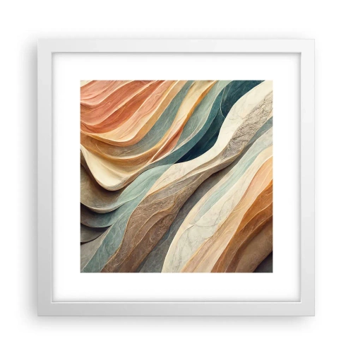 Affiche dans un cadre blanc - Poster - Le moment avant le changement - 30x30 cm