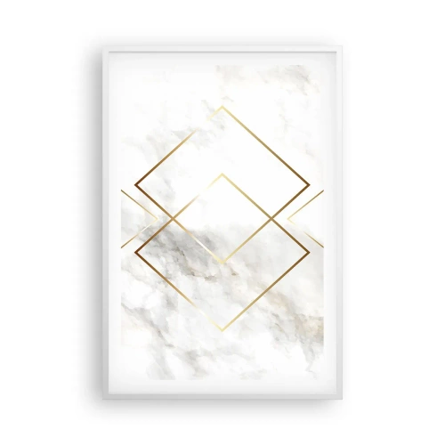 Affiche dans un cadre blanc - Poster - Vue à l'infini - 61x91 cm
