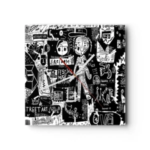 Horloge murale - Pendule murale - Jeunesse spirituelle de loi et de joie - 40x40 cm