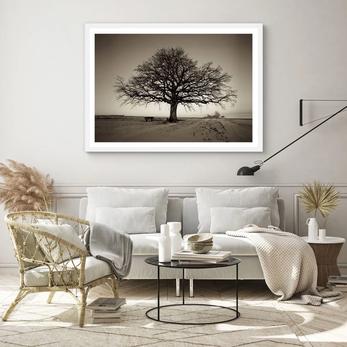 Affiche dans un cadre blanc - Poster - D'ici à l'éternité - 50x40 cm