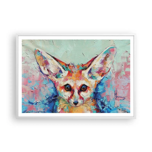 Affiche dans un cadre blanc - Poster - Etes-vous prêts pour moi? - 100x70 cm