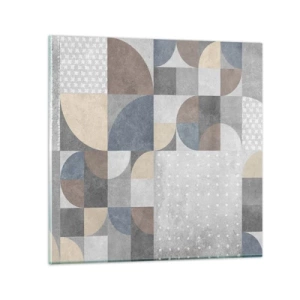 Impression sur verre - Image sur verre - Fantaisie de la céramique  - 70x70 cm