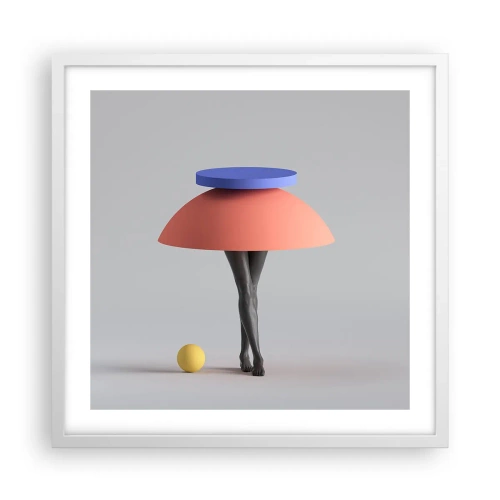 Affiche dans un cadre blanc - Poster - Composition surréaliste - 50x50 cm