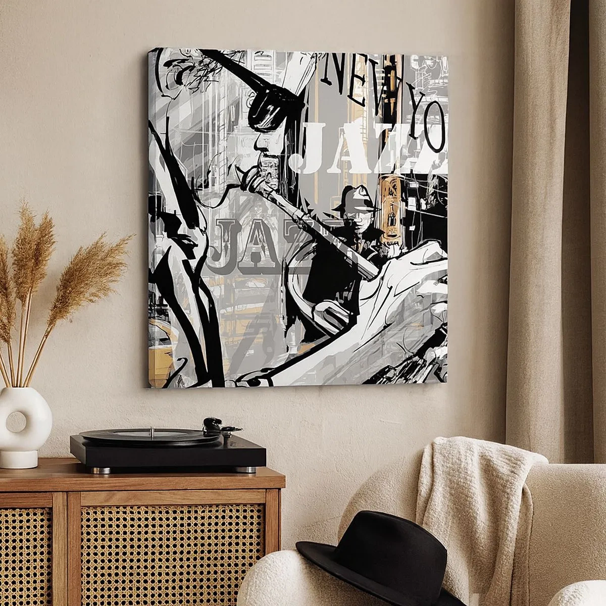 Impression sur toile - Image sur toile - Au rythme de New York - 30x30 cm