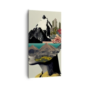 Impression sur toile - Image sur toile - La femme – toujours un mystère - 65x120 cm