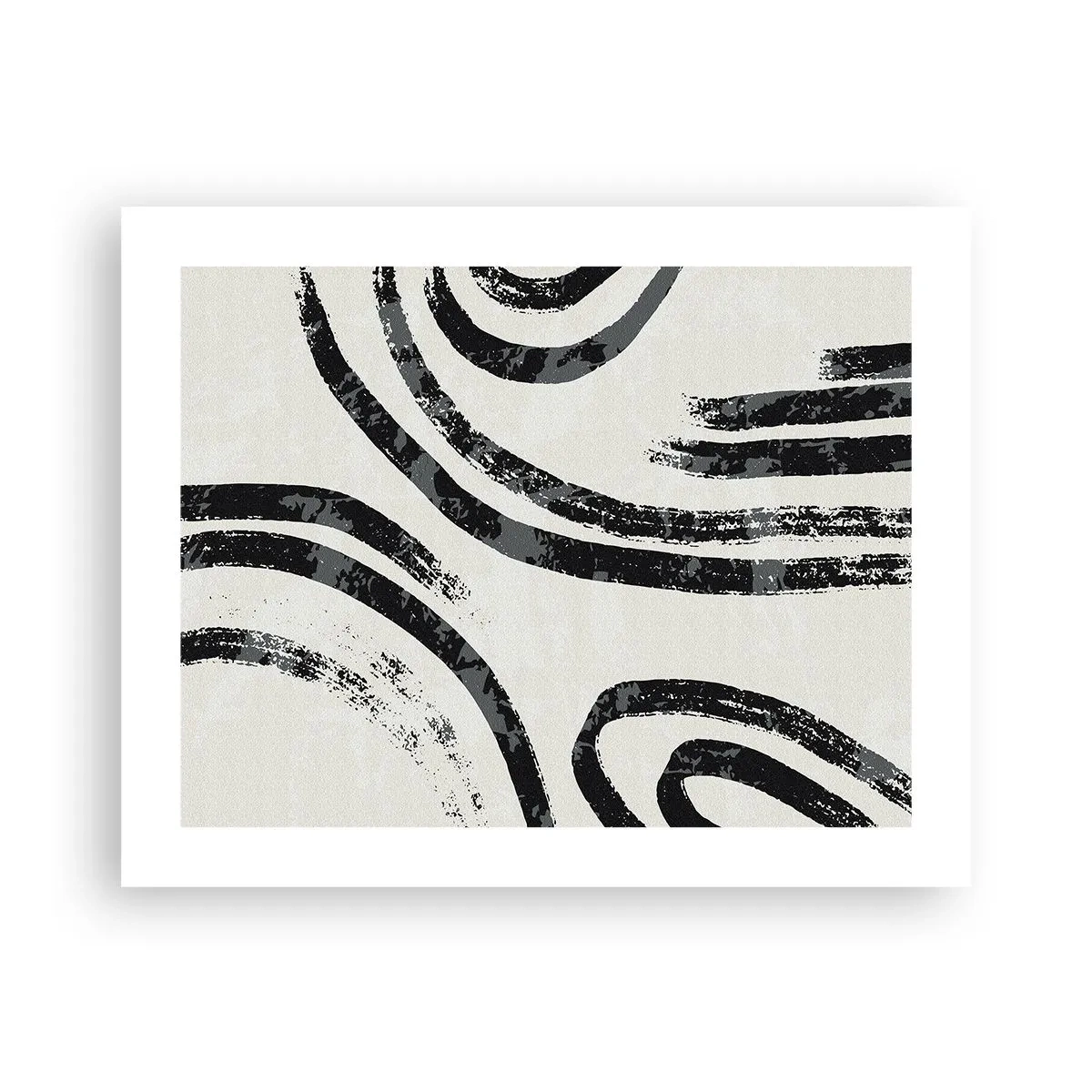 Affiche - Poster - À moitié arrêté - 50x40 cm