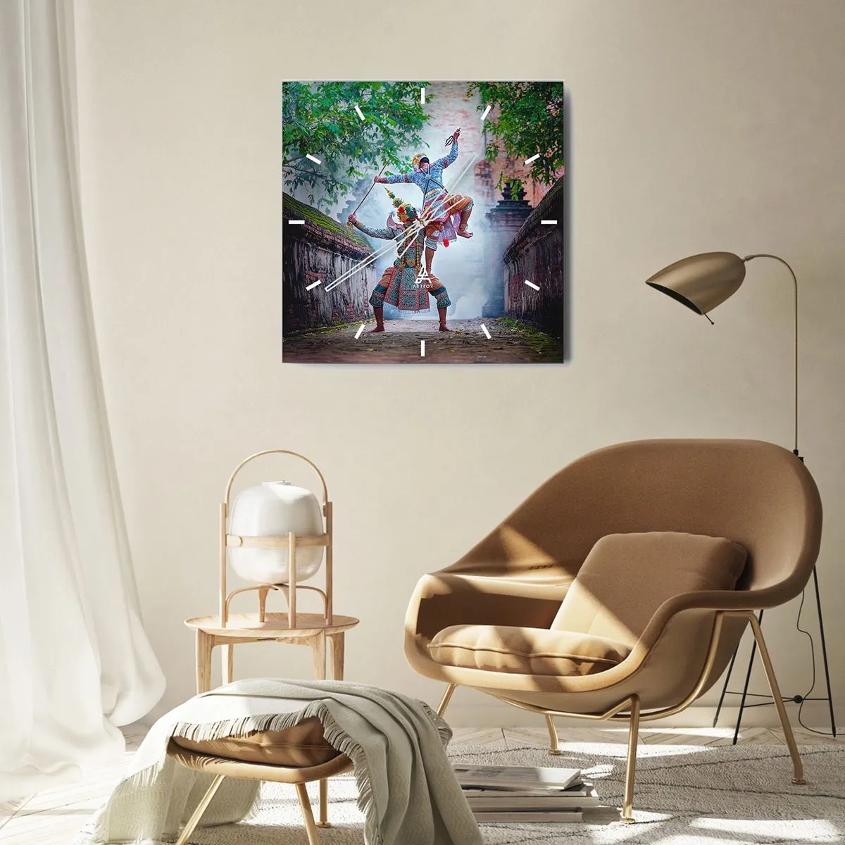 Horloge murale - Pendule murale - La danse est d'une beauté dévastatrice - 40x40 cm