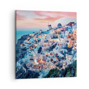 Impression sur toile - Image sur toile - Vos grandes vacances en Grèce - 60x60 cm