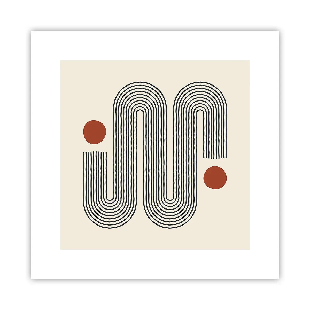 Affiche - Poster - Du début à la fin - 30x30 cm
