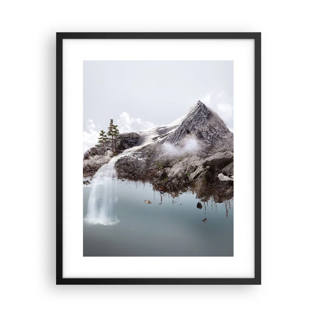 Affiche dans un cadre noir - Poster - L'oeil du surréaliste - 40x50 cm