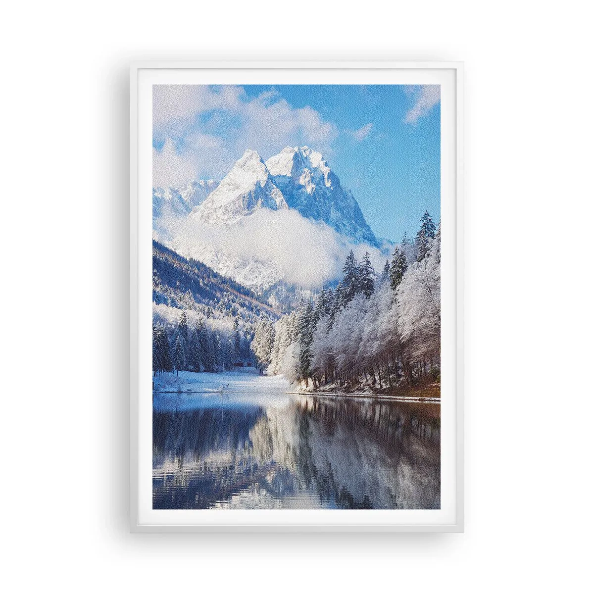 Affiche dans un cadre blanc - Poster - Protecteur de la neige - 70x100 cm