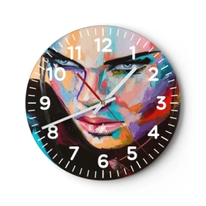 Horloge murale - Pendule murale - Le coeur sauvageon - 40x40 cm