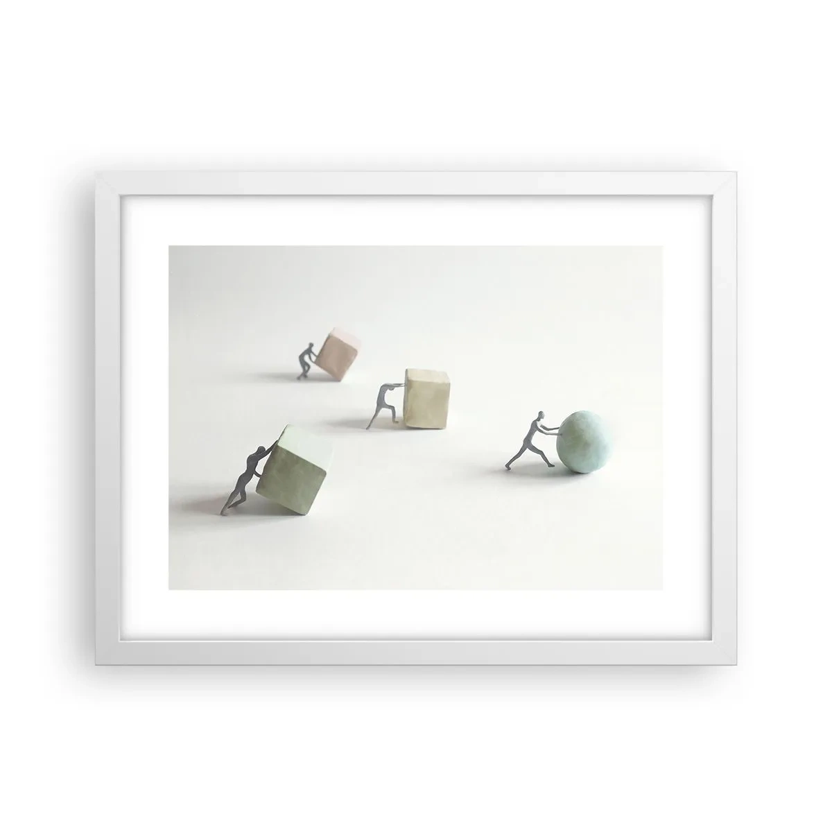 Affiche dans un cadre blanc - Poster - Rien que la vie - 40x30 cm