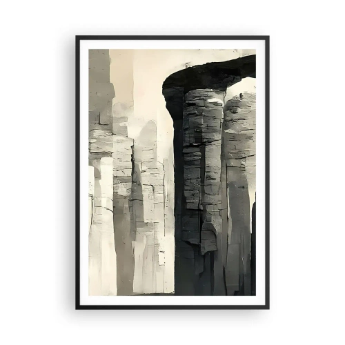 Affiche dans un cadre noir - Poster - La majesté de l'Antiquité - 70x100 cm