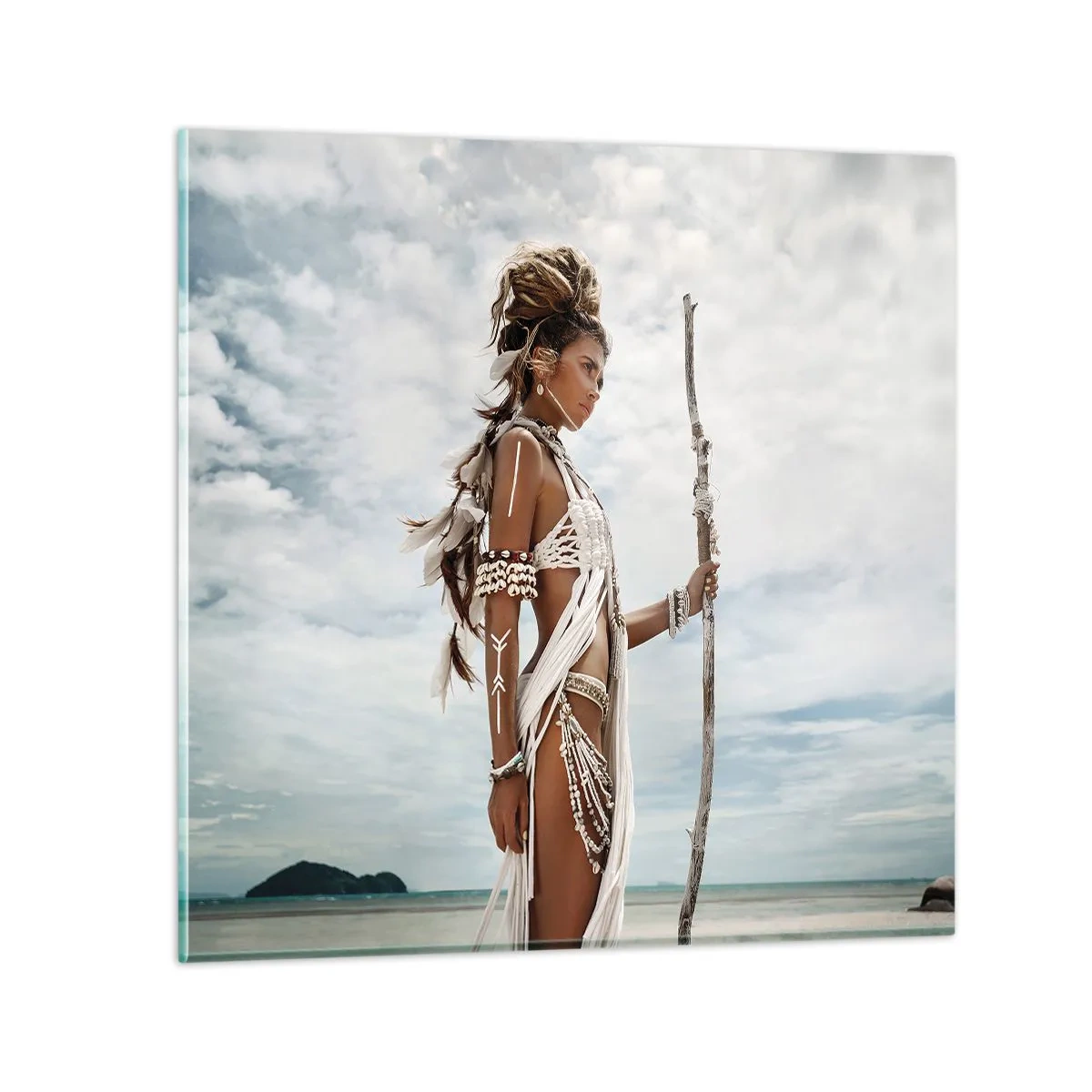 Impression sur verre - Image sur verre - Reine des tropiques - 40x40 cm