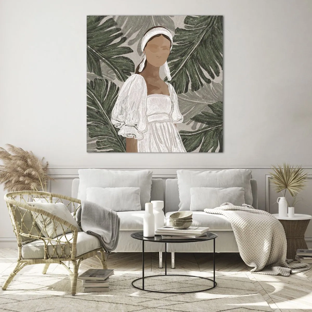 Impression sur verre - Image sur verre - Portrait exotique - 50x50 cm